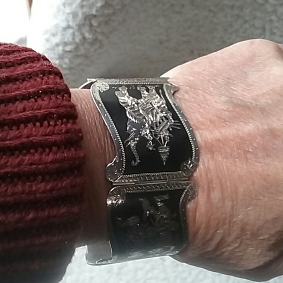 VINTAGE BRACELET STERLING SILVER - Picture 6 of 7